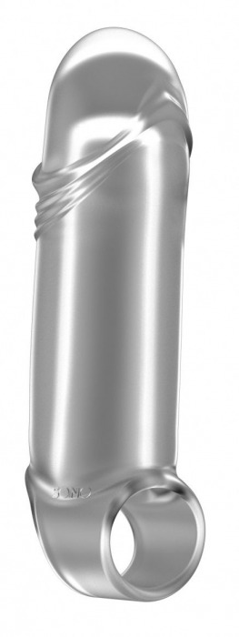 Прозрачная увеличивающая насадка с кольцом N35 Stretchy Thick Penis - 15,2 см. - Shots Media BV - в Москве купить с доставкой