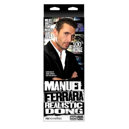 Реалистичный фаллоимитатор Manuel Ferrara - 20,3 см. - NS Novelties