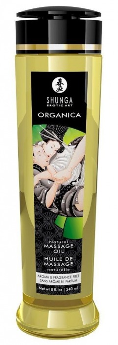 Массажное масло без аромата Organica - 240 мл. - Shunga - купить с доставкой в Москве