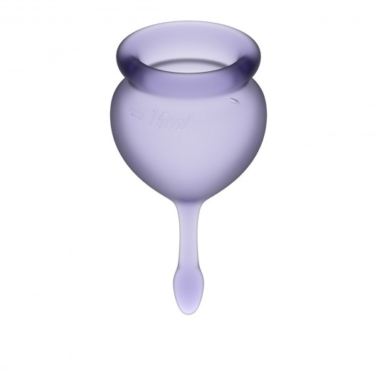 Набор фиолетовых менструальных чаш Feel good Menstrual Cup - Satisfyer - купить с доставкой в Москве