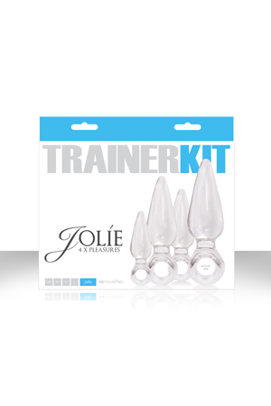 Набор из 4 прозрачных анальных пробок Jolie Trainer Kit - NS Novelties