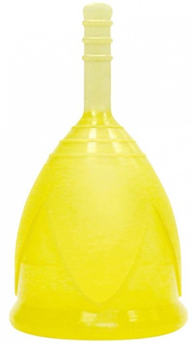 Желтая менструальная чаша размера S - Тюльпан - купить с доставкой в Москве