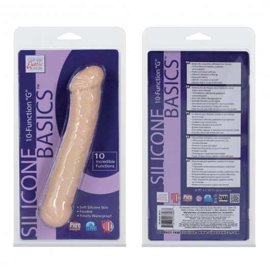Силиконовый вибромассажер Silicone Basics 10-Function  G  - 17,25 см. - California Exotic Novelties