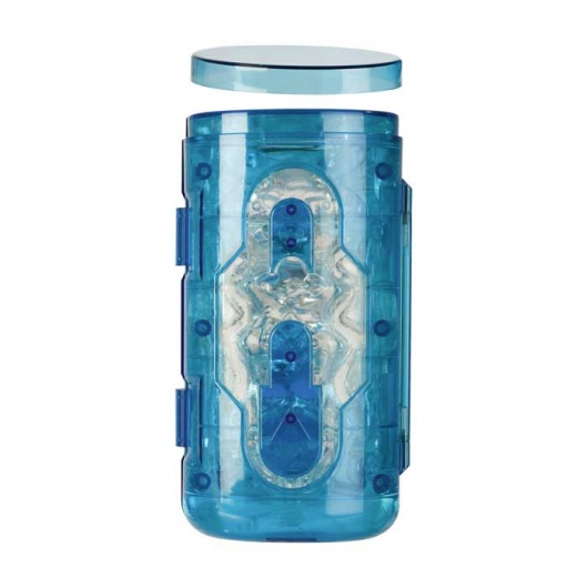 Голубой гелевый супер-мастурбатор JackMaster Masturbator - California Exotic Novelties - в Москве купить с доставкой