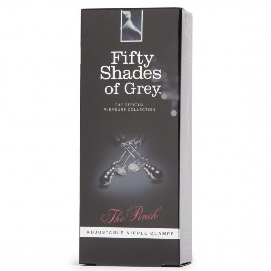 Металлические зажимы на соски Adjustable Nipple Clamps - Fifty Shades of Grey - купить с доставкой в Москве