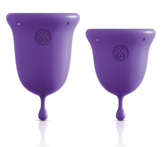 Набор из 2 фиолетовых менструальных чаш Intimate Care Menstrual Cups - Pipedream - купить с доставкой в Москве