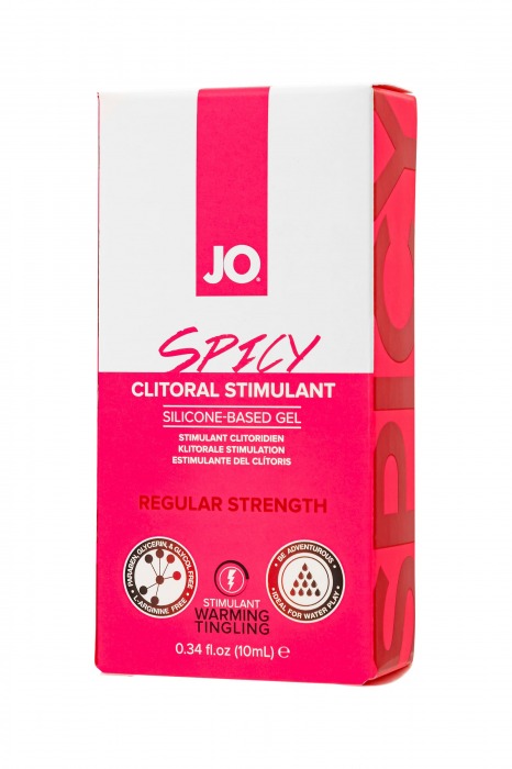 Возбуждающий гель для клитора сильного действия JO SPICY CLITORAL GEL - 10 мл. - System JO - купить с доставкой в Москве
