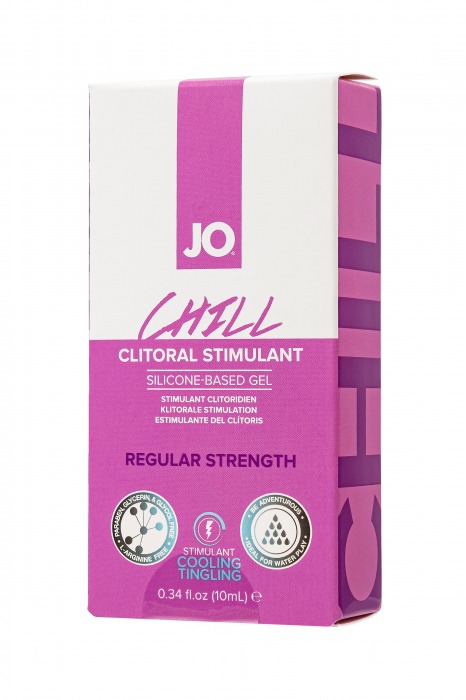Возбуждающий гель мягкого действия JO CLITORAL CHILL - 10 мл. - System JO - купить с доставкой в Москве