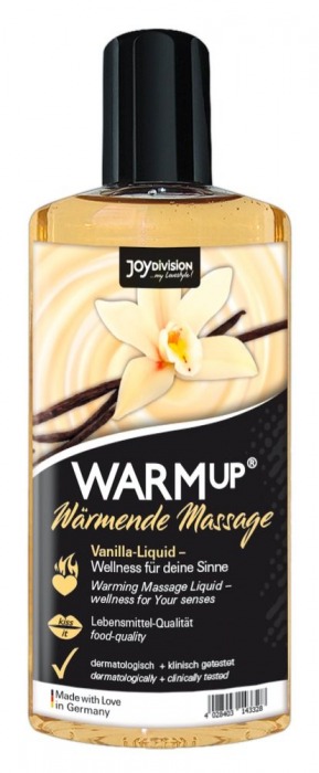 Массажное масло с ароматом ванили WARMup vanilla - 150 мл. - Joy Division - купить с доставкой в Москве