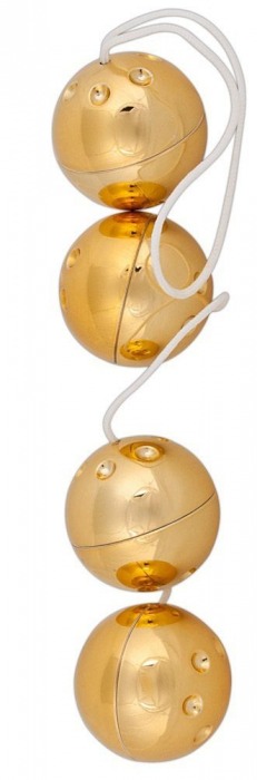 Золотистые вагинальные шарики Lust Kette - Orion
