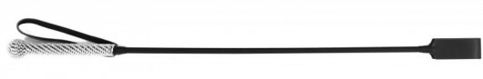 Черный классический гладкий стек с серебристой ручкой - Джага-Джага - купить с доставкой в Москве