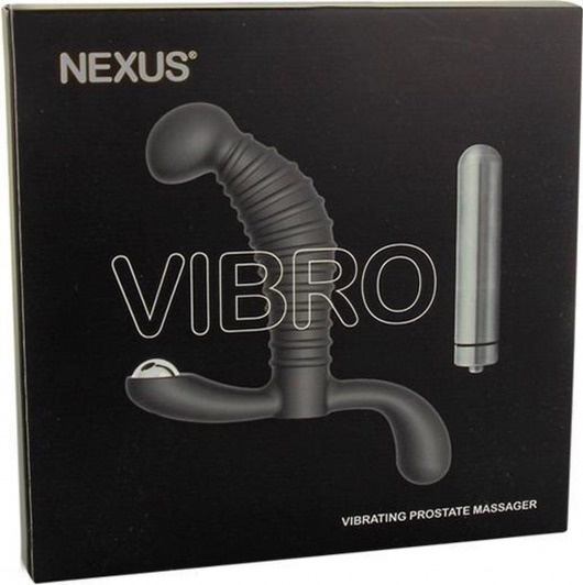 Стимулятор простаты Nexus Vibro Black - 10,2 см. - Nexus Range - в Москве купить с доставкой