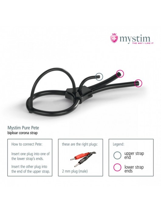 Утяжка под головку для электростимулятора Pure Pete - MyStim - купить с доставкой в Москве