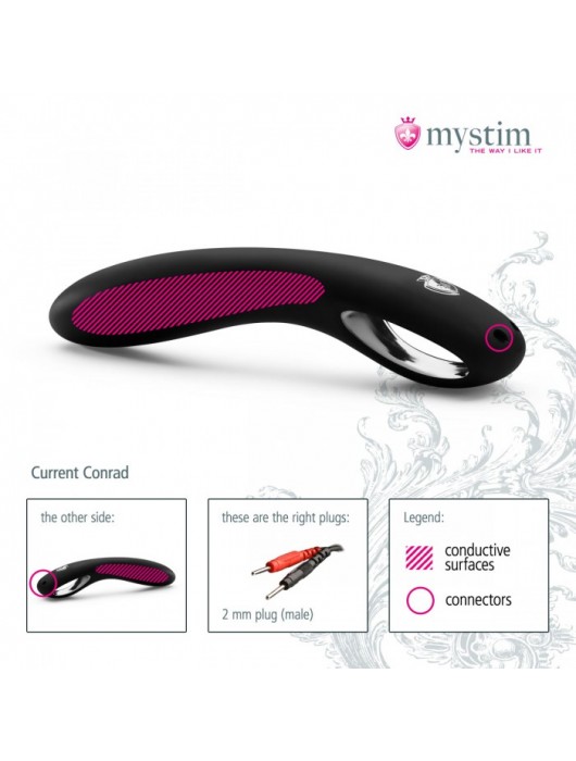 Фаллоимитатор для электростимулятора Current Conrad - 22 см. - MyStim - купить с доставкой в Москве