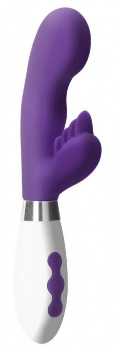 Фиолетовый вибратор-кролик Ares - 21,5 см. - Shots Media BV