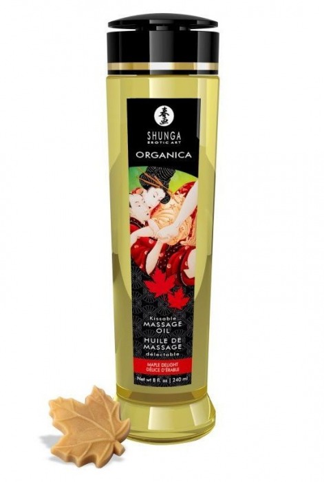 Массажное масло с ароматом кленового сиропа Organica Maple Delight - 240 мл. - Shunga - купить с доставкой в Москве
