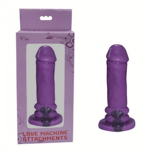 Фиолетовая насадка-фаллос для секс-машин - MyWorld - DIVA - купить с доставкой в Москве