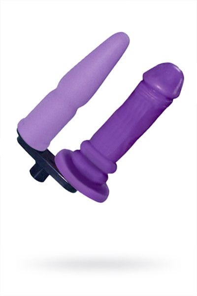 Фиолетовая двойная насадка для секс-машин - MyWorld - DIVA - купить с доставкой в Москве