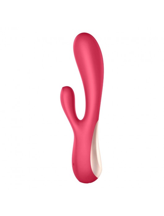 Красный вибратор-кролик Satisfyer Mono Flex с управлением через приложение - 20,4 см. - Satisfyer