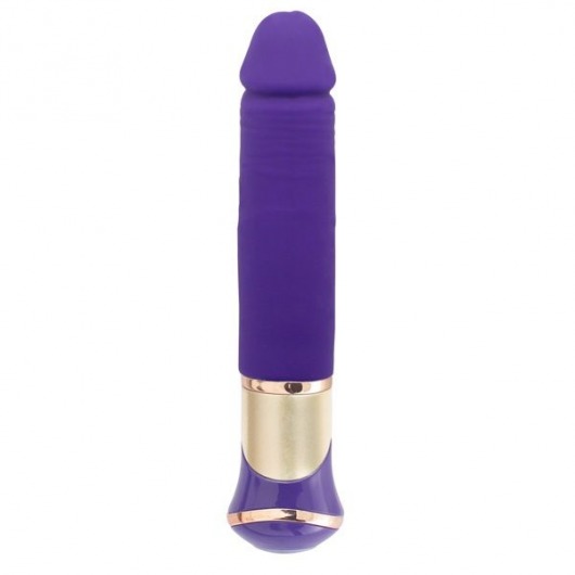 Фиолетовый перезаряжаемый вибратор ECSTASY Deluxe Greedy Dong - 19,5 см. - Howells