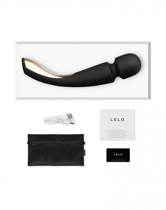 Черный вибромассажёр Lelo Smart Wand 2 Large - 30,4 см. - Lelo