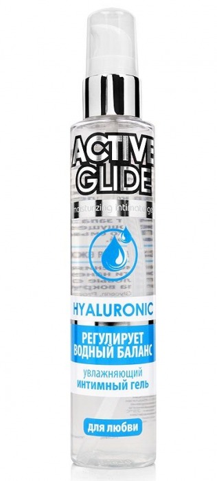 Увлажняющий интимный гель Active Glide Hyaluronic - 100 гр. - Биоритм - купить с доставкой в Москве