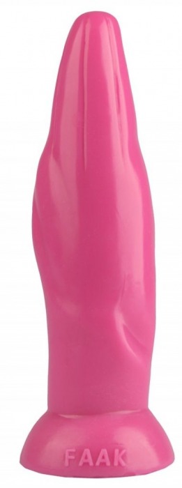 Розовая фигурная анальная втулка - 22,5 см. - Джага-Джага
