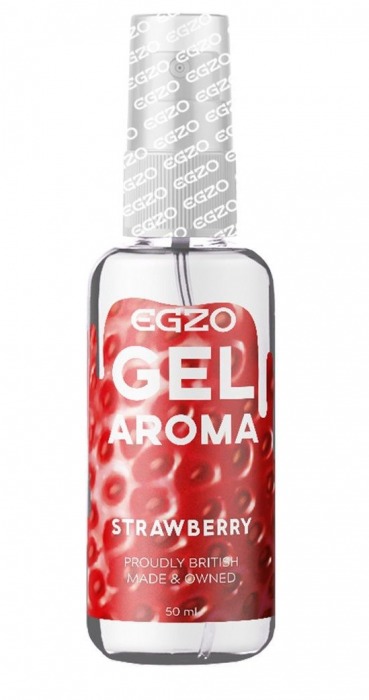 Интимный лубрикант EGZO AROMA с ароматом клубники - 50 мл. - EGZO - купить с доставкой в Москве