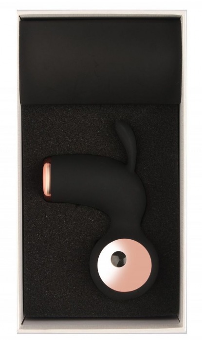 Черный вибростимулятор с ушками - Джага-Джага