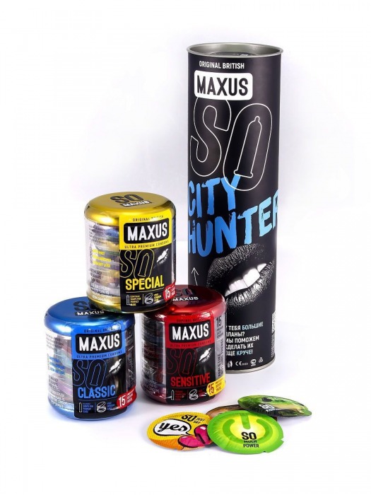 Набор презервативов MAXUS City Hunter - Maxus - купить с доставкой в Москве