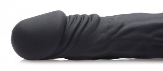 Черный шприц в форме пениса для введения лубриканта Jizz Shooter Silicone Dildo Lube - 19,7 см. - XR Brands - купить с доставкой в Москве