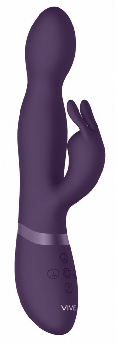 Фиолетовый вибромассажер-кролик Niva - 21,5 см. - Shots Media BV