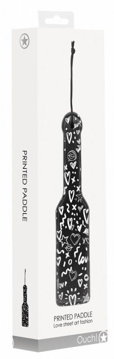 Шлепалка Printed Paddle Love Street Art Fashion - 28,5 см. - Shots Media BV - купить с доставкой в Москве
