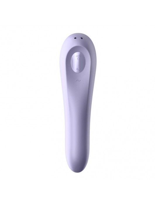 Сиреневый вакуум-волновой вибромассажер Dual Pleasure - Satisfyer