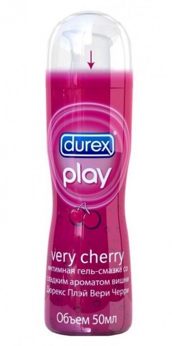 Интимная гель-смазка DUREX Play Very Cherry с ароматом вишни - 50 мл. - Durex - купить с доставкой в Москве