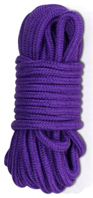 Фиолетовая верёвка для любовных игр - 10 м. - Lovetoy - купить с доставкой в Москве