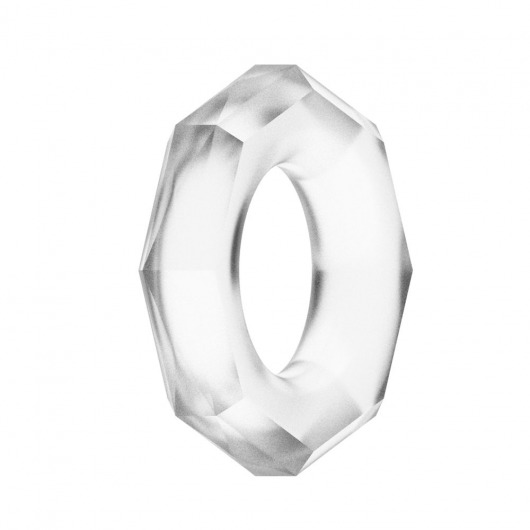 Прозрачное эрекционное кольцо с гранями POWER PLUS Cockring - Lovetoy - в Москве купить с доставкой