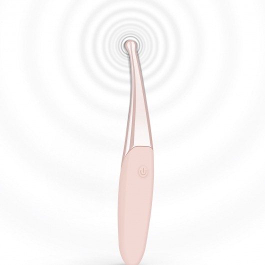 Розовый точечный вибромассажер Senzi Vibrator - 14,7 см. - Senzi