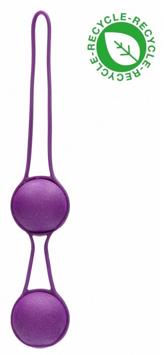 Фиолетовые вагинальные шарики Geisha со шнурком - Shots Media BV