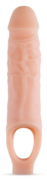 Телесный реалистичный фаллоудлинитель 9 Inch Silicone Cock Sheath Penis Extender - 22,86 см. - Blush Novelties - в Москве купить с доставкой