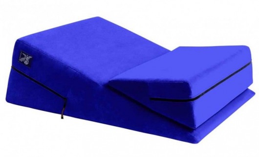 Синяя подушка для секса из двух частей Liberator Wedge/Ramp Combo - Liberator - купить с доставкой в Москве