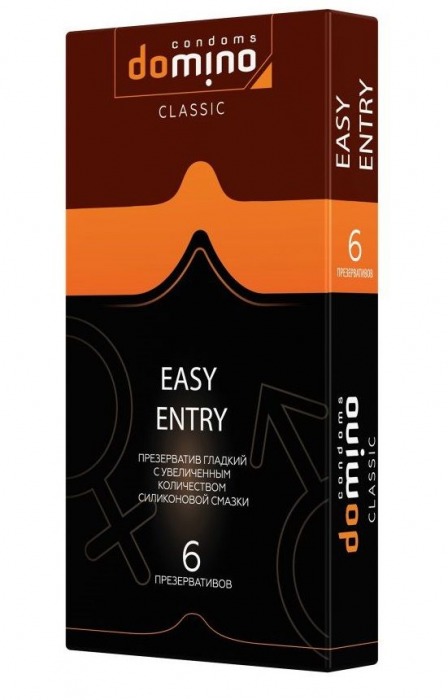 Презервативы с увеличенным количеством смазки DOMINO Easy Entry - 6 шт. - Domino - купить с доставкой в Москве