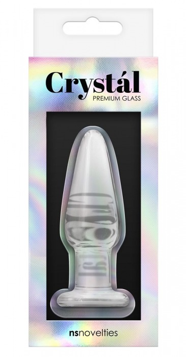 Стеклянная пробка Crystal Tapered Plug Small - 8,4 см. - NS Novelties