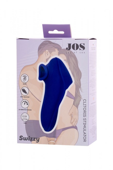 Фиолетовый клиторальный стимулятор Swizzy - JOS