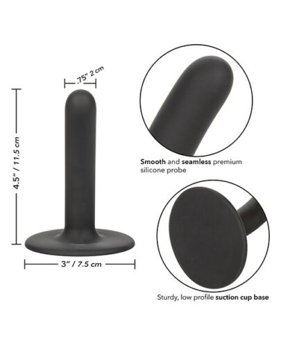 Черный анальный стимулятор Boundless 4.5” Slim Probe - 11,5 см. - California Exotic Novelties - купить с доставкой в Москве