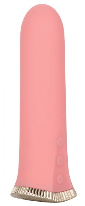 Нежно-розовый мини-вибромассажер Uncorked Rose - 12 см. - California Exotic Novelties