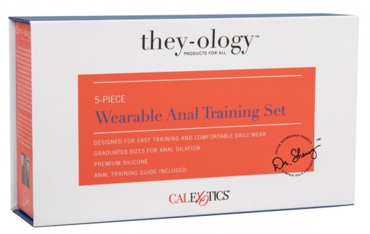Набор из 5 анальных расширителей They-ology 5-Piece Wearable Anal Training Set - California Exotic Novelties