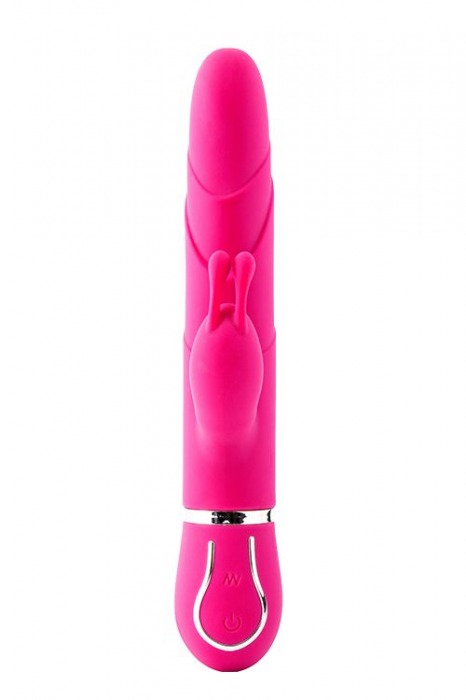 Розовый вибратор-кролик 10-SPEED FLORAL FANTASY - 22 см. - Dream Toys
