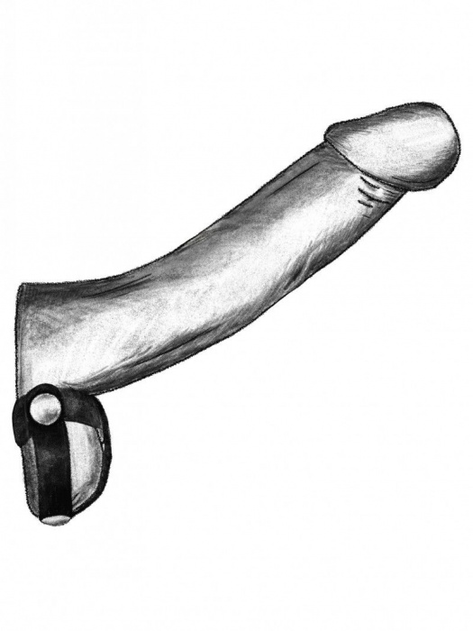 Черное лассо с двумя петлями для подхвата мошонки - Джага-Джага - купить с доставкой в Москве