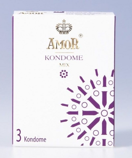 Микс-набор презервативов AMOR Mix - 3 шт. - AMOR - купить с доставкой в Москве